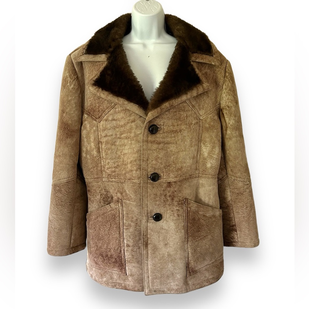 Vintage The Sheepskin Traders Sheepskin Coat Size… - image 1